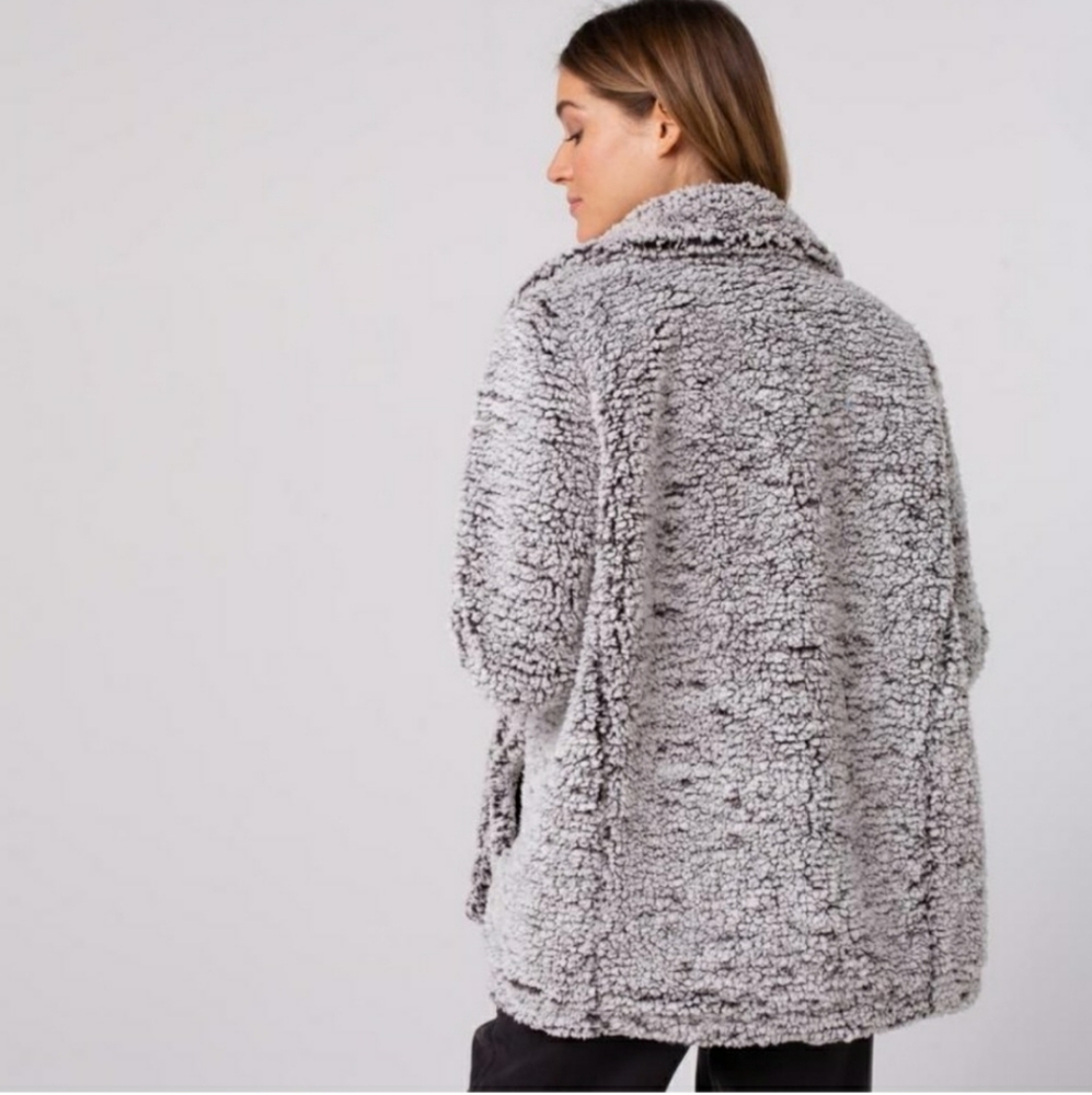 Nordstrom Thread & Supply Fleece Sherpa Peacoat - Picture 3 of 10